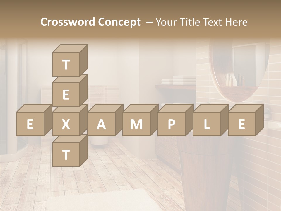 Home Bath Pan PowerPoint Template