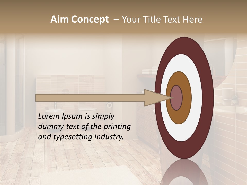 Home Bath Pan PowerPoint Template