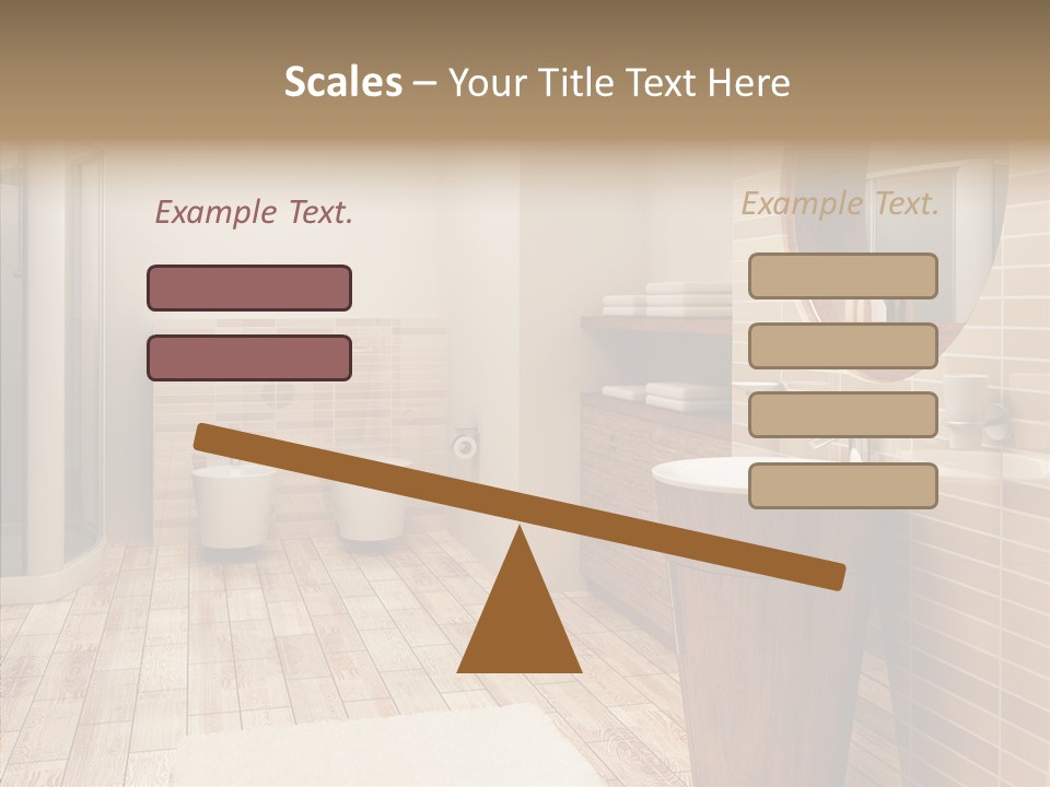Home Bath Pan PowerPoint Template