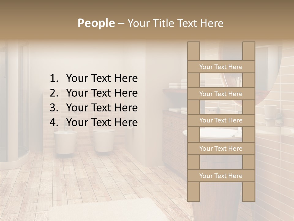 Home Bath Pan PowerPoint Template