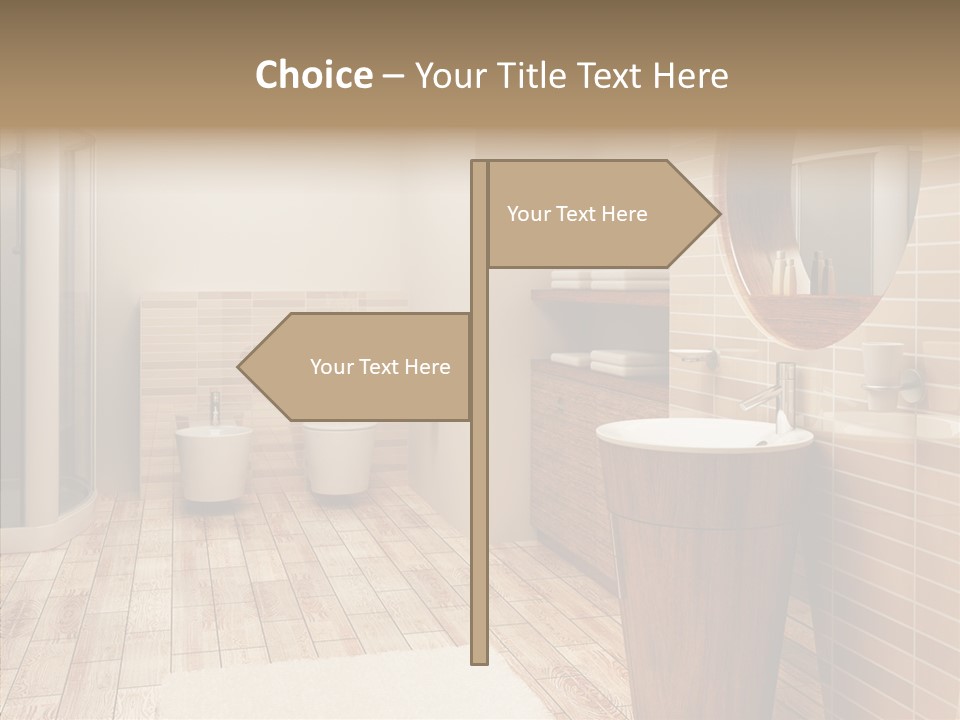 Home Bath Pan PowerPoint Template