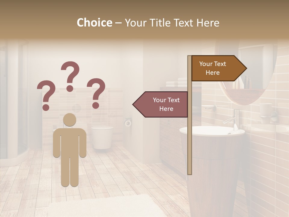 Home Bath Pan PowerPoint Template