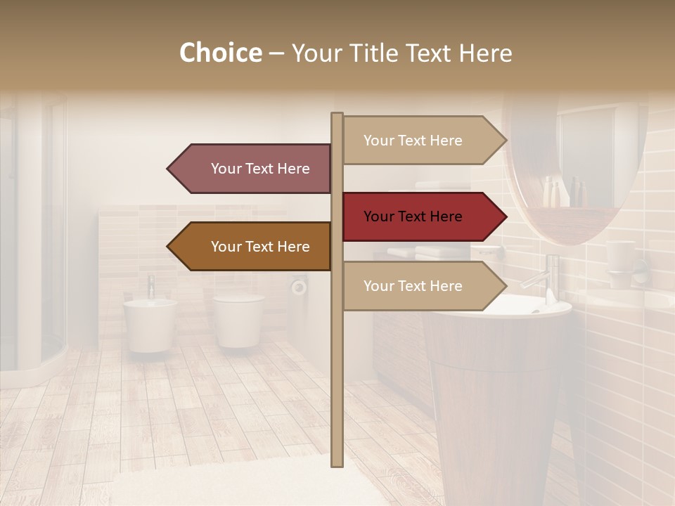 Home Bath Pan PowerPoint Template