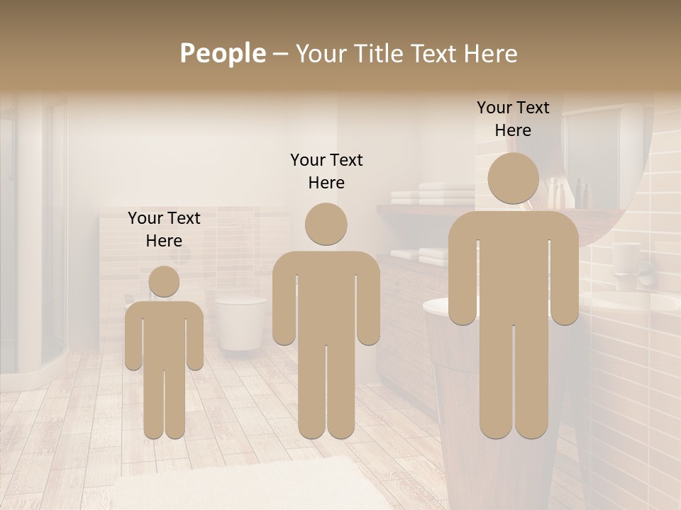 Home Bath Pan PowerPoint Template