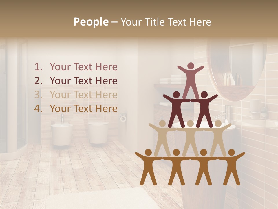 Home Bath Pan PowerPoint Template