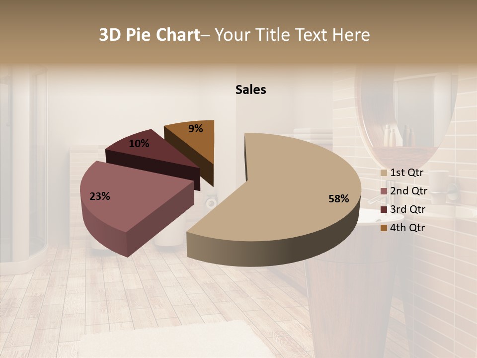 Home Bath Pan PowerPoint Template