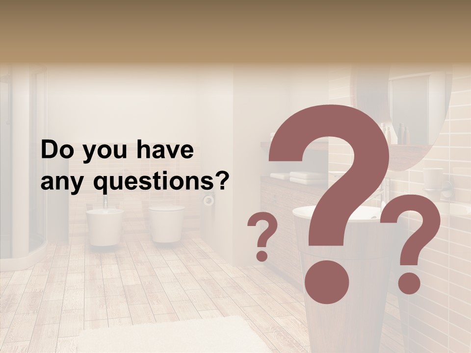 Home Bath Pan PowerPoint Template