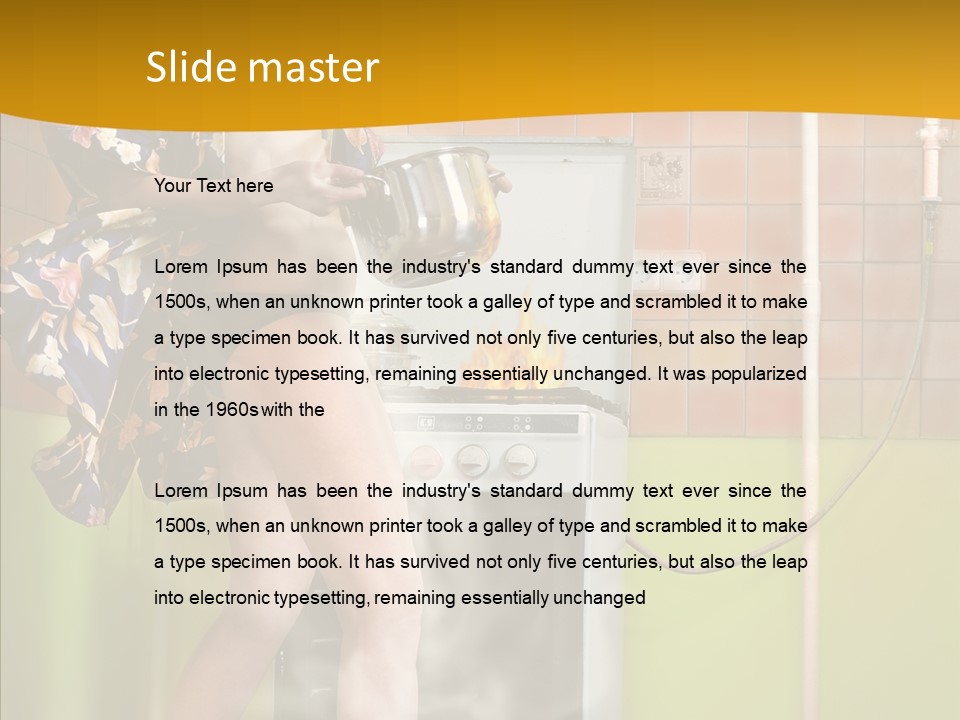 Steel Soup Kitchen PowerPoint Template
