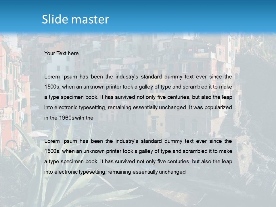 Fishing Country Shoreline PowerPoint Template