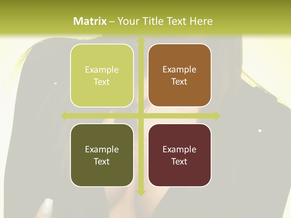 Woman Cheerful Natural PowerPoint Template