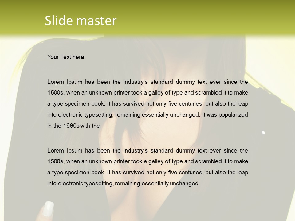 Woman Cheerful Natural PowerPoint Template