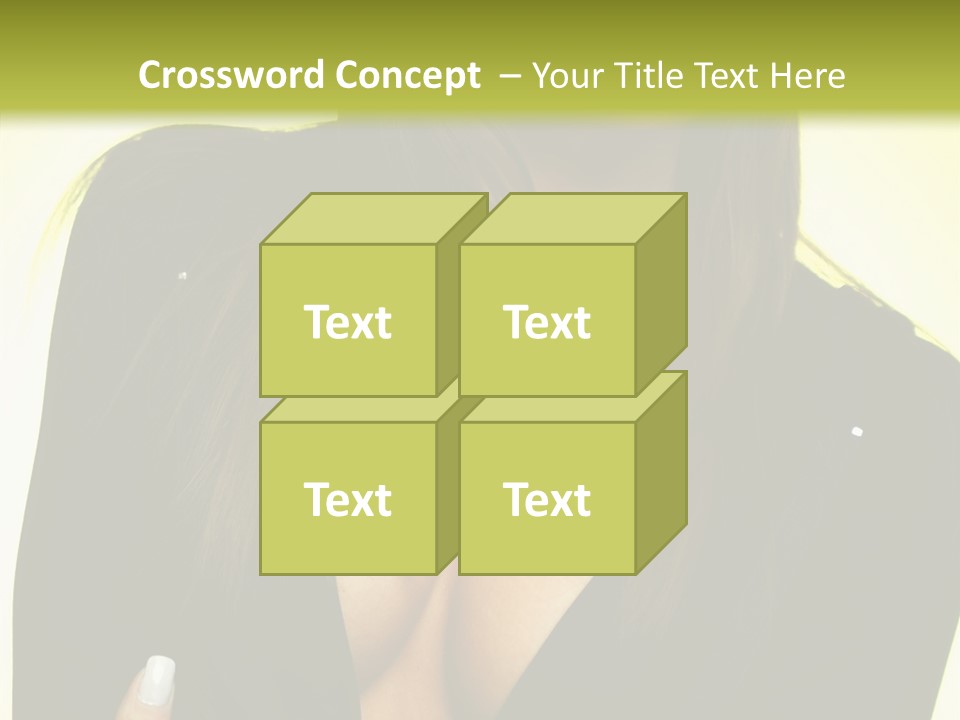 Woman Cheerful Natural PowerPoint Template