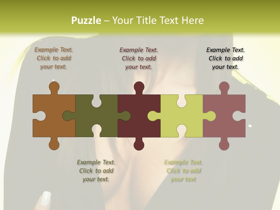 Woman Cheerful Natural PowerPoint Template