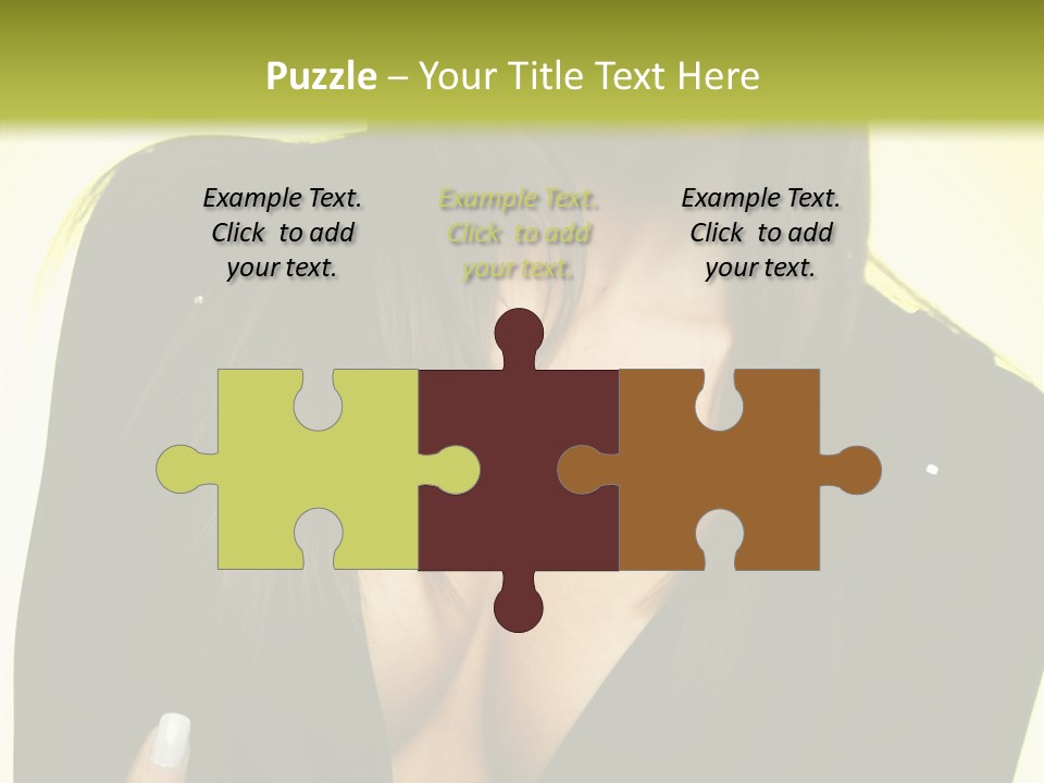 Woman Cheerful Natural PowerPoint Template