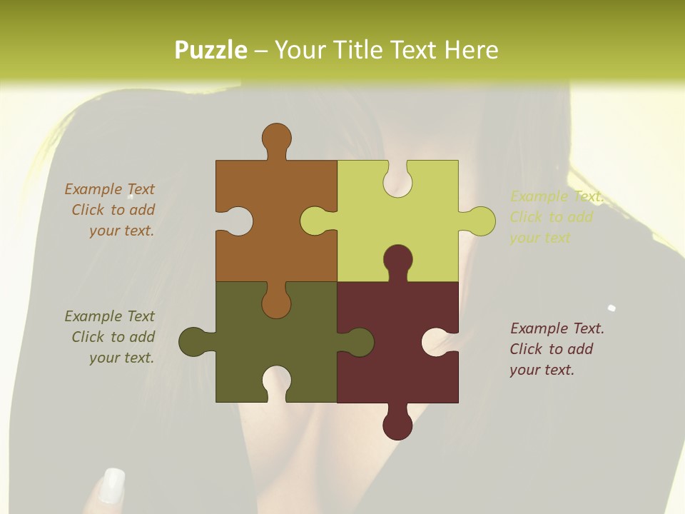 Woman Cheerful Natural PowerPoint Template