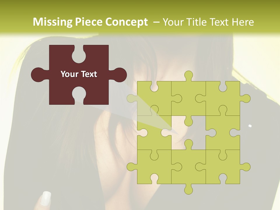 Woman Cheerful Natural PowerPoint Template