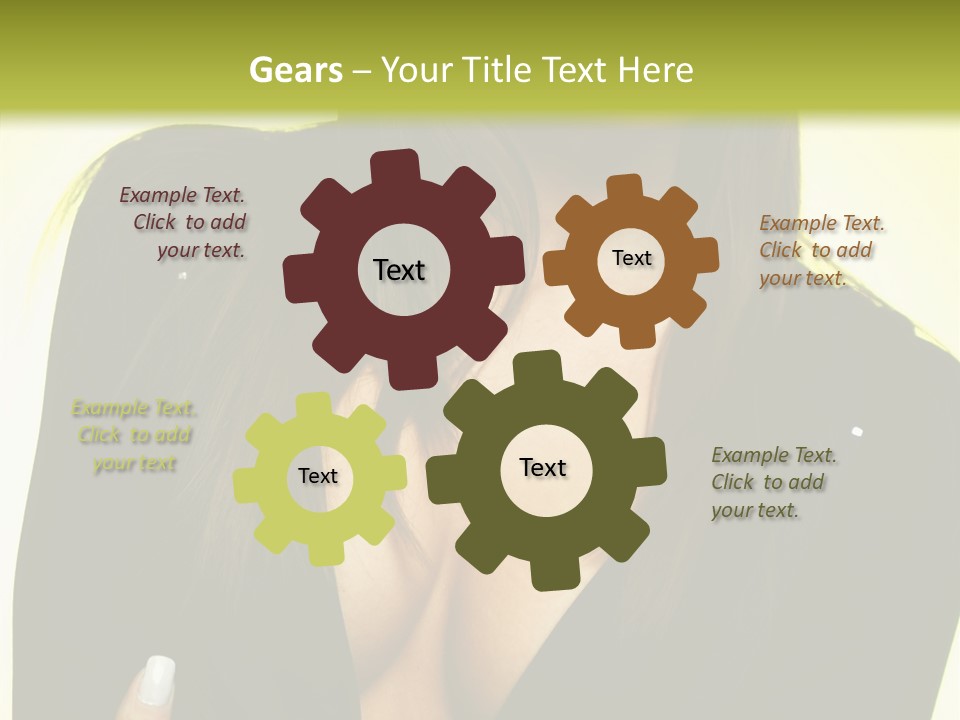 Woman Cheerful Natural PowerPoint Template