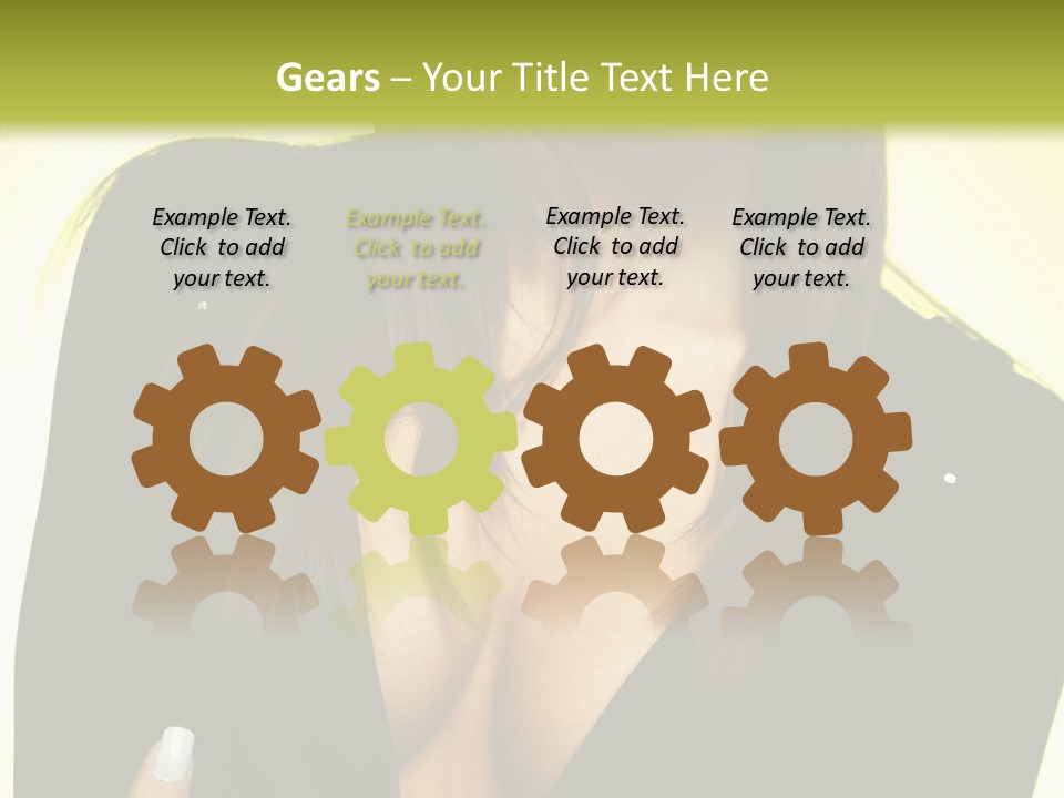 Woman Cheerful Natural PowerPoint Template