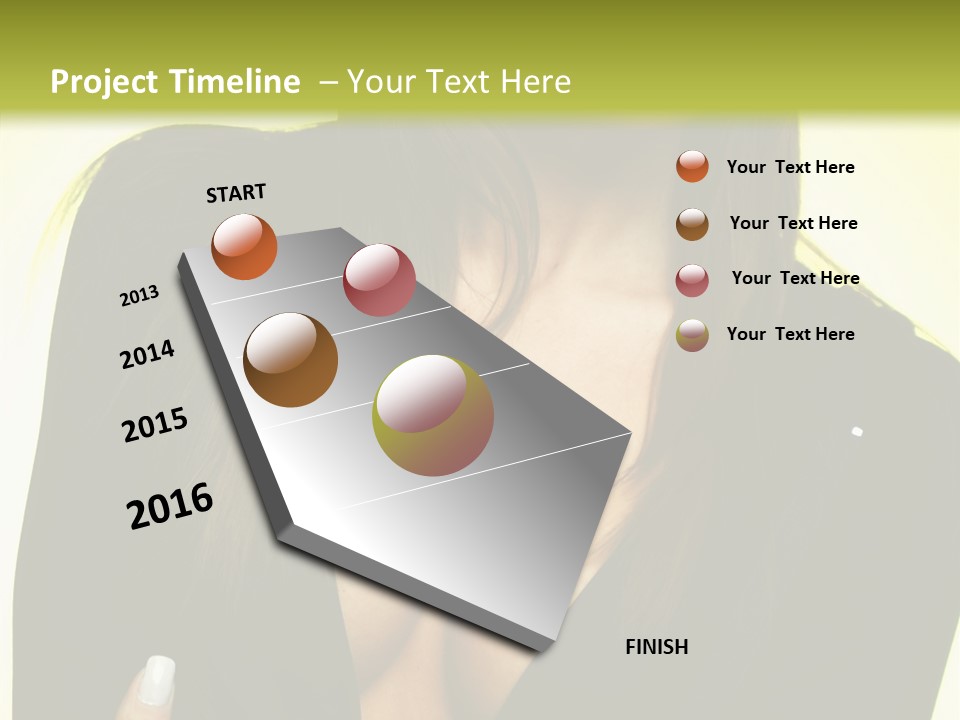 Woman Cheerful Natural PowerPoint Template