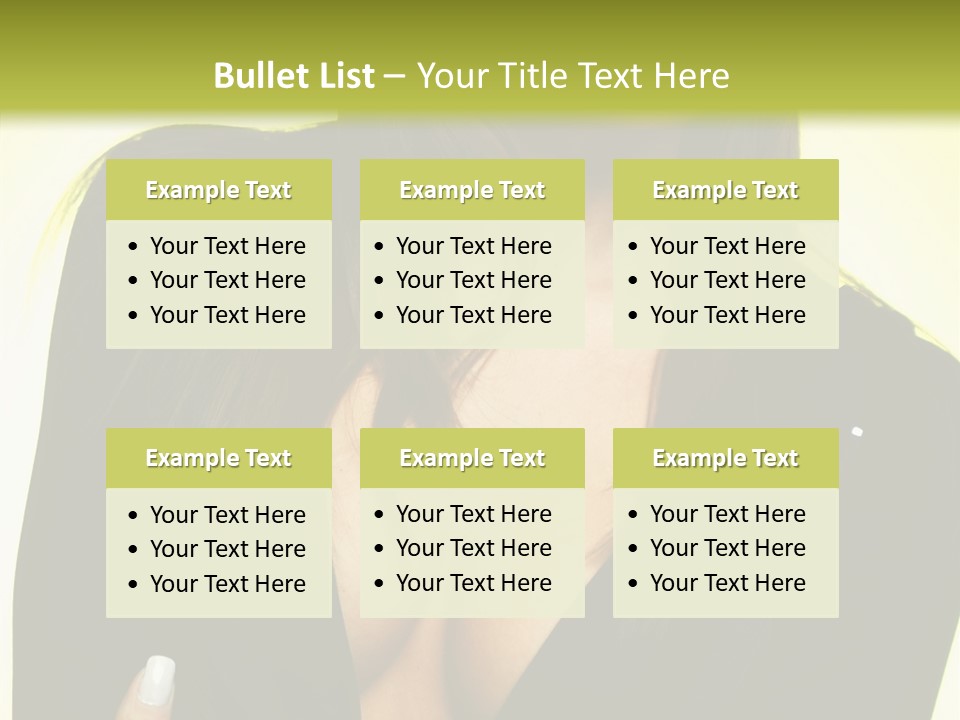 Woman Cheerful Natural PowerPoint Template