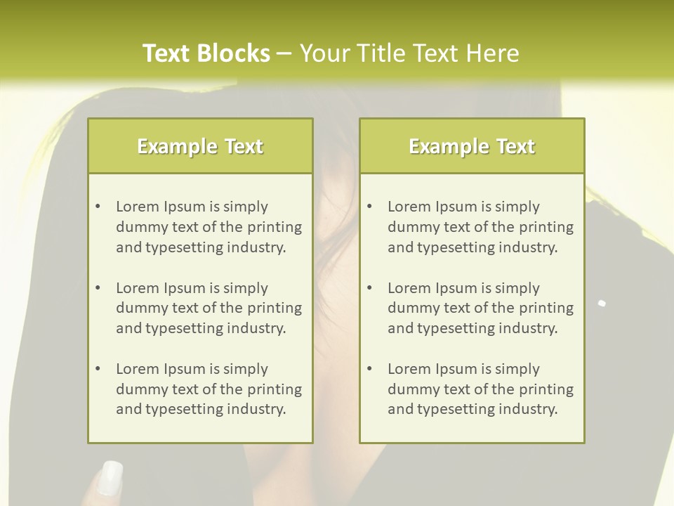 Woman Cheerful Natural PowerPoint Template
