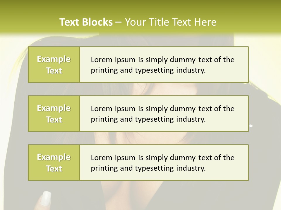 Woman Cheerful Natural PowerPoint Template