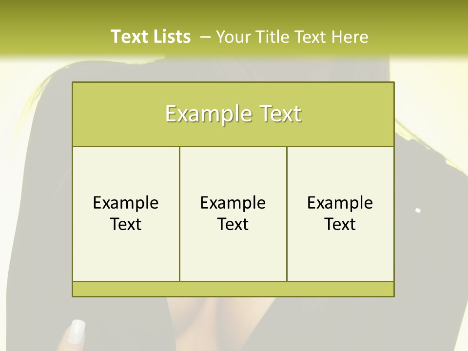 Woman Cheerful Natural PowerPoint Template
