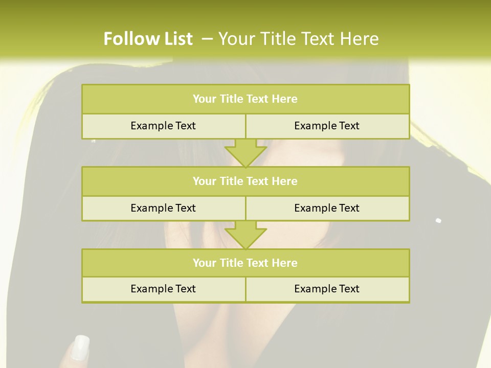 Woman Cheerful Natural PowerPoint Template