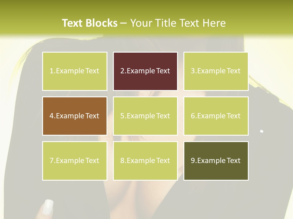 Woman Cheerful Natural PowerPoint Template