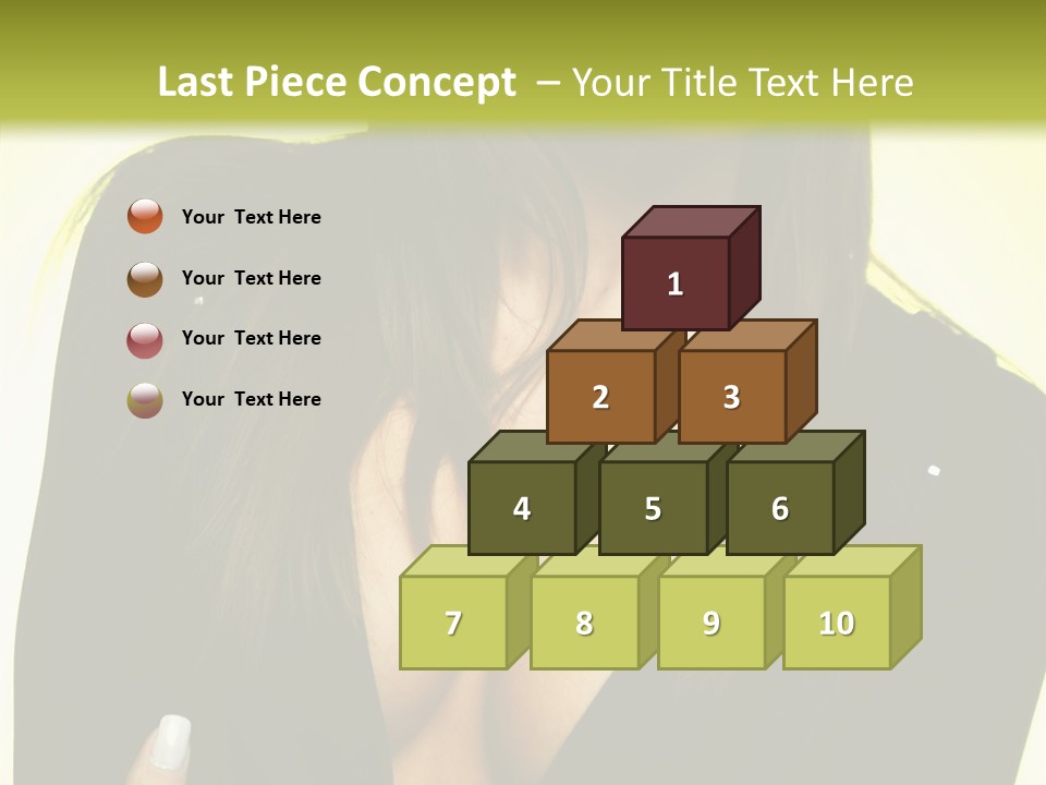 Woman Cheerful Natural PowerPoint Template