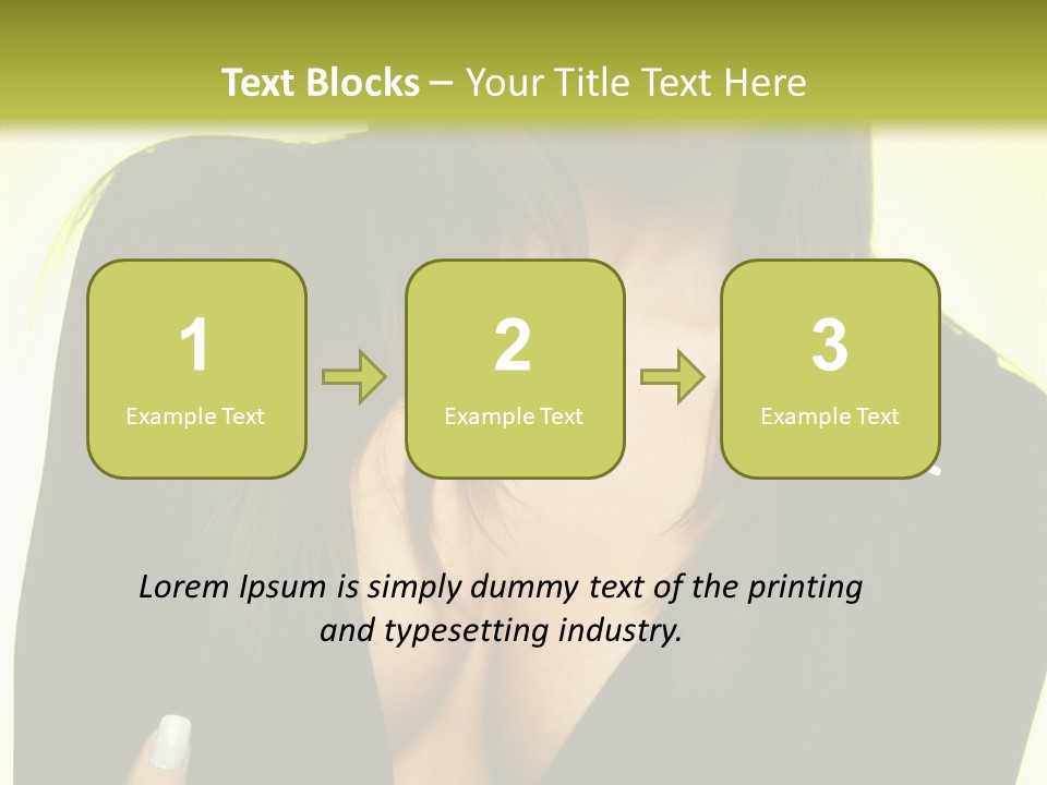 Woman Cheerful Natural PowerPoint Template