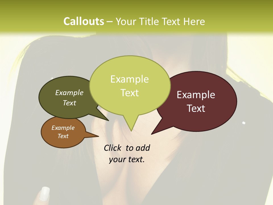 Woman Cheerful Natural PowerPoint Template