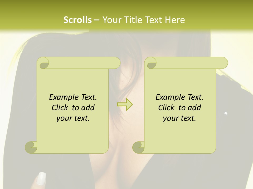 Woman Cheerful Natural PowerPoint Template