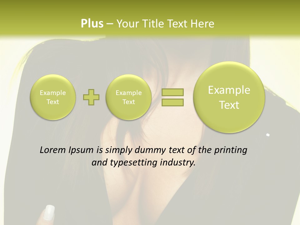 Woman Cheerful Natural PowerPoint Template