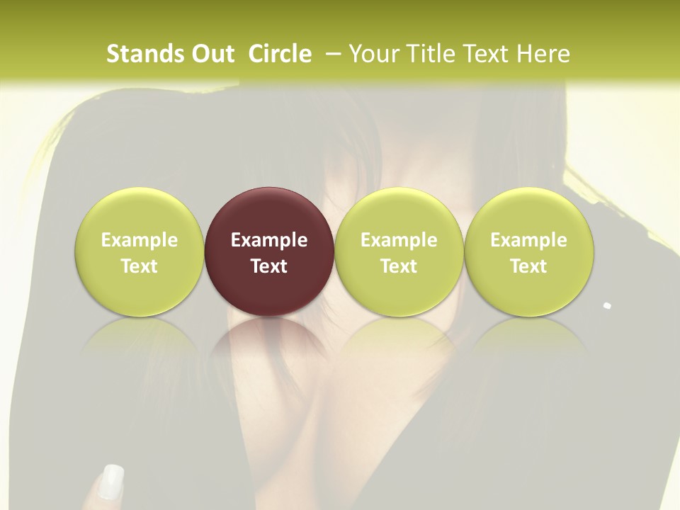 Woman Cheerful Natural PowerPoint Template