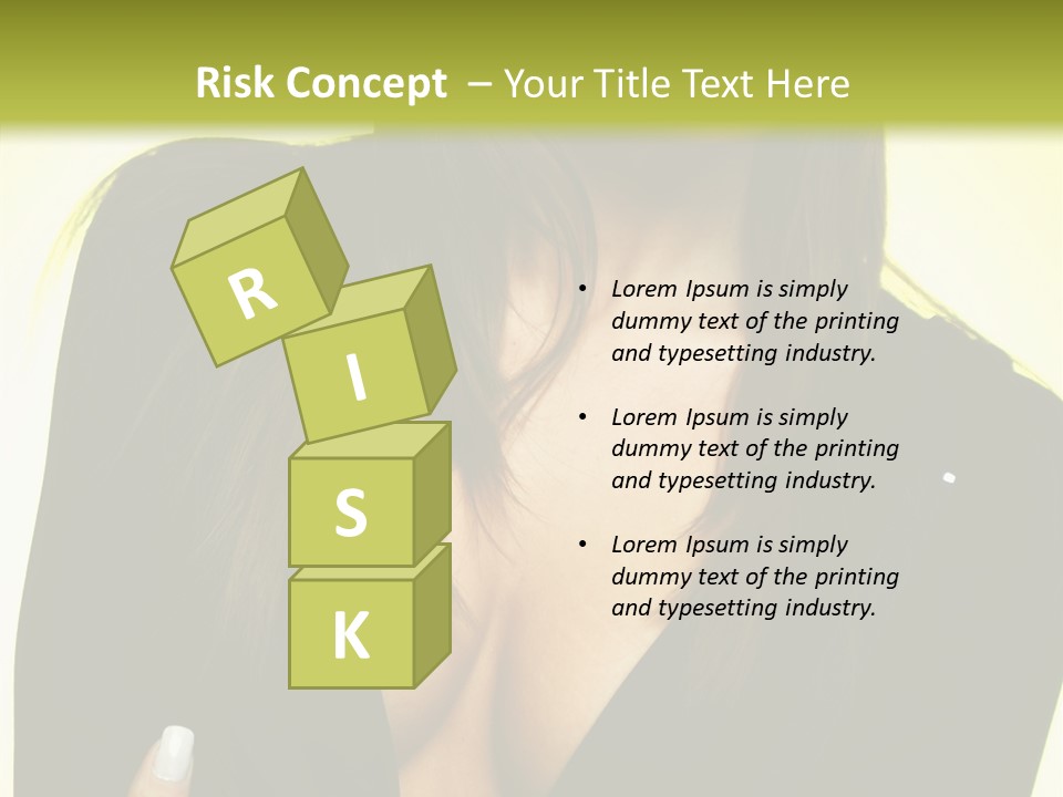 Woman Cheerful Natural PowerPoint Template