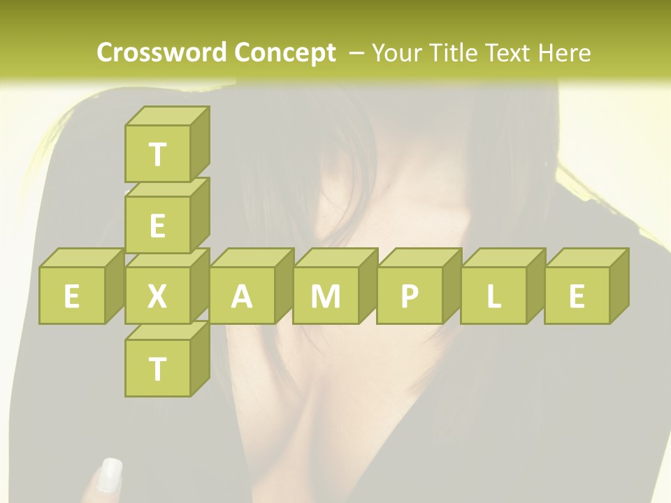 Woman Cheerful Natural PowerPoint Template