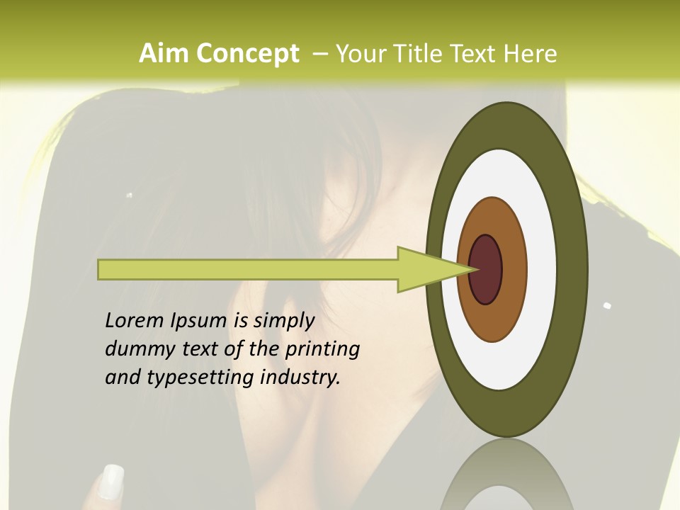 Woman Cheerful Natural PowerPoint Template