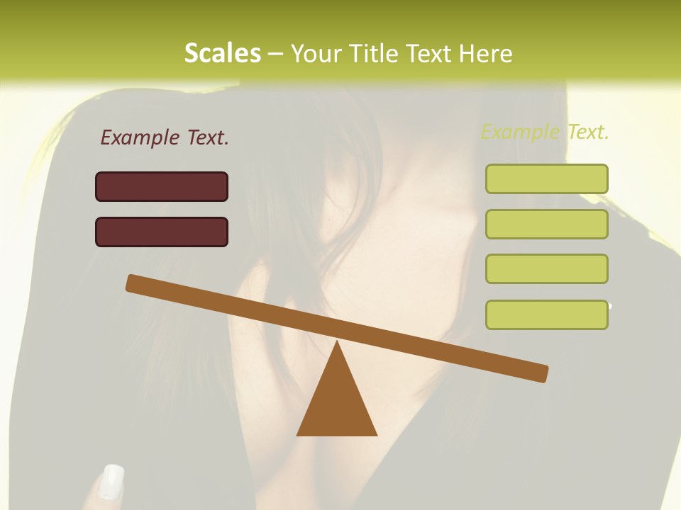 Woman Cheerful Natural PowerPoint Template