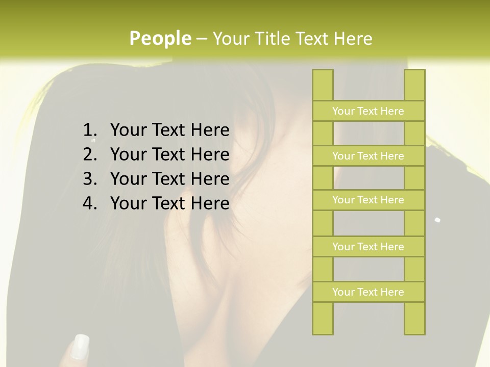 Woman Cheerful Natural PowerPoint Template