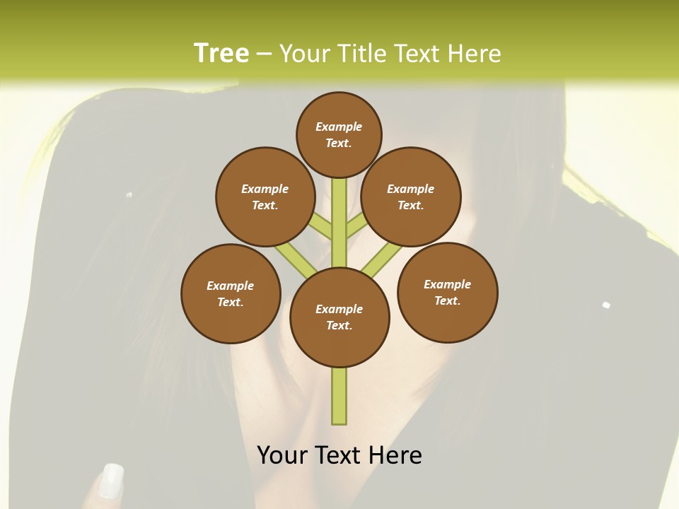 Woman Cheerful Natural PowerPoint Template