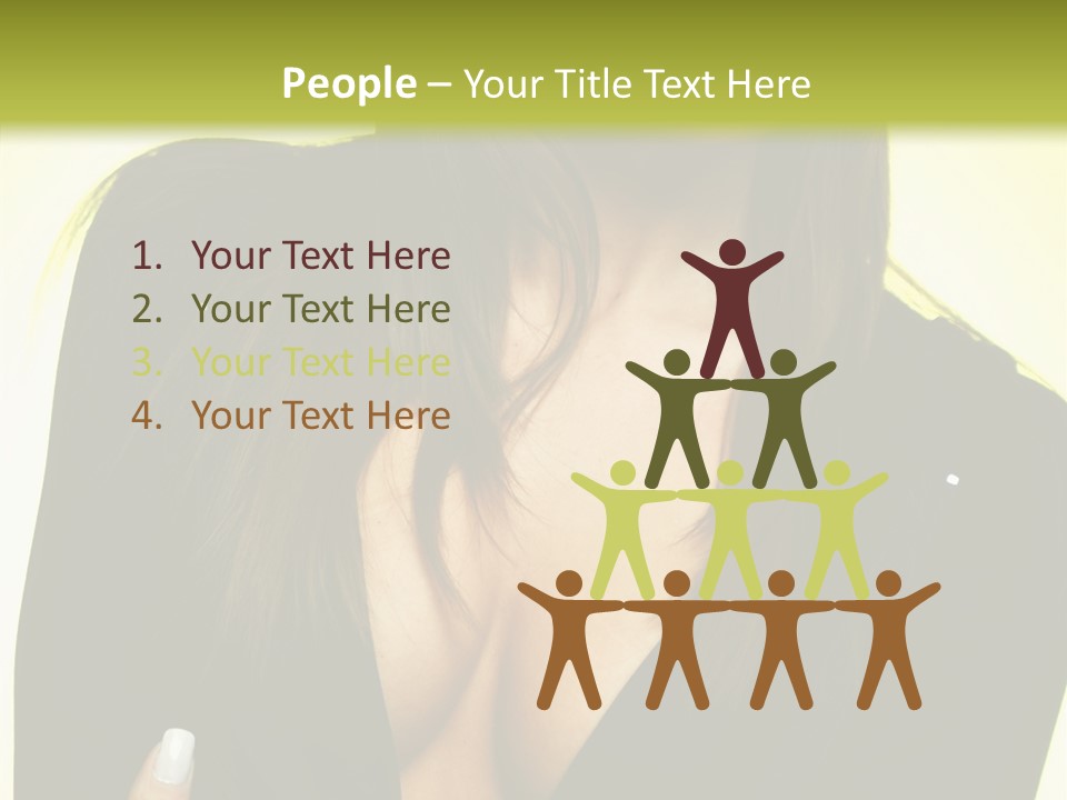 Woman Cheerful Natural PowerPoint Template