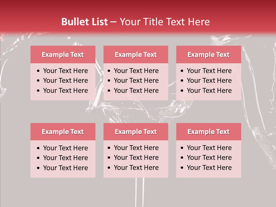 Food Water Spirit PowerPoint Template