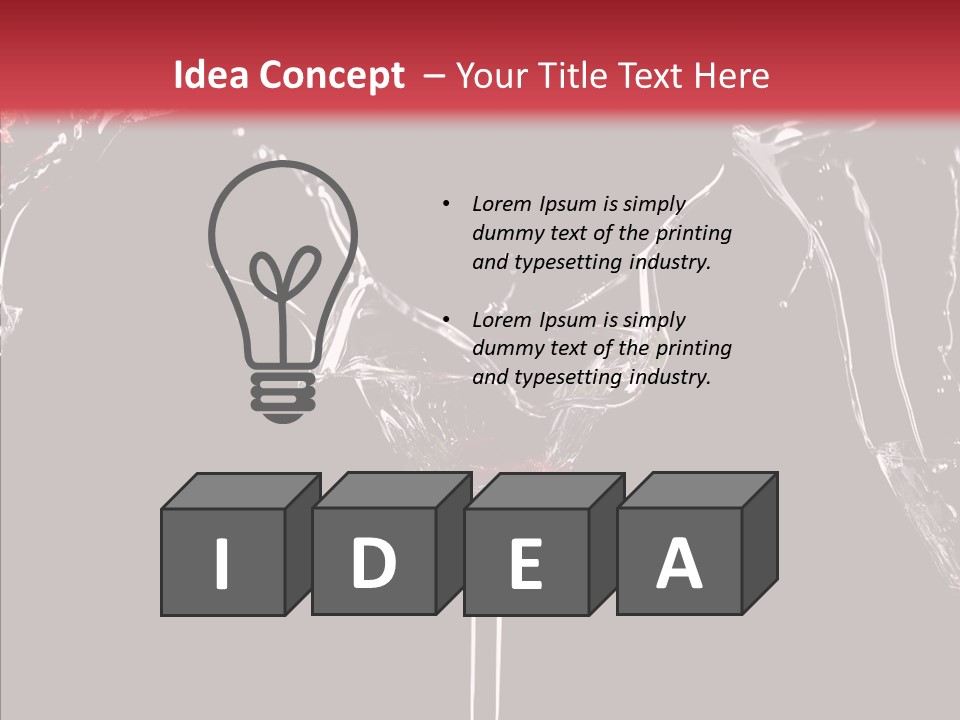 Food Water Spirit PowerPoint Template