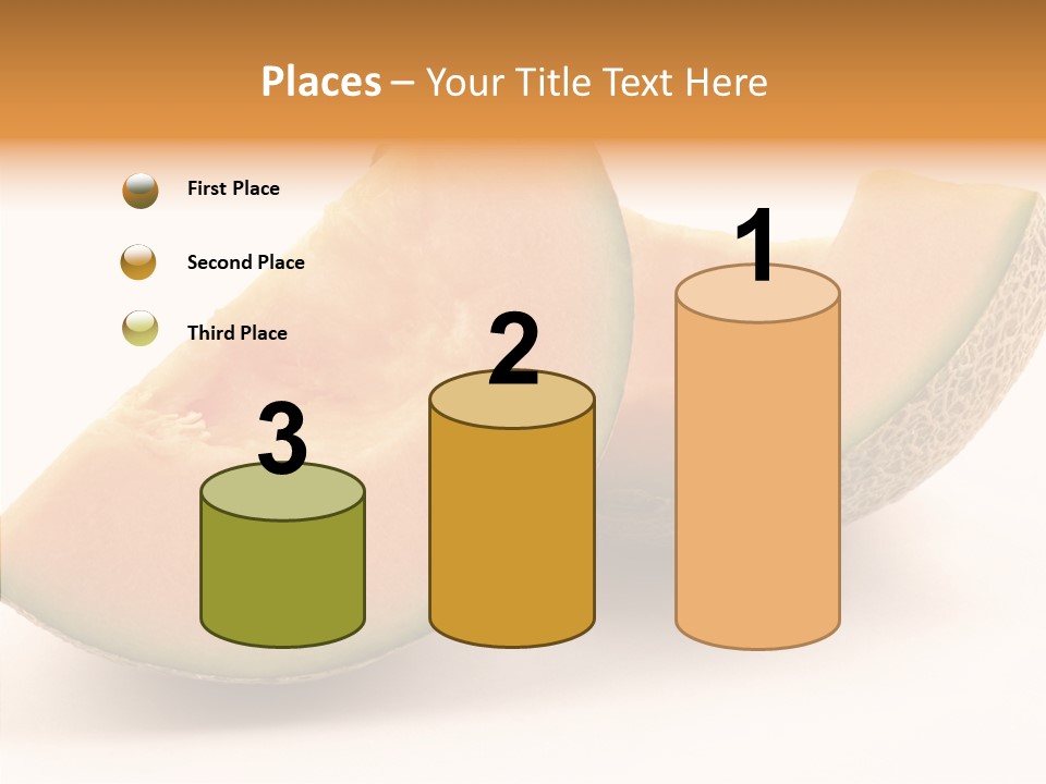 Cantaloupe Juicy Healthy PowerPoint Template