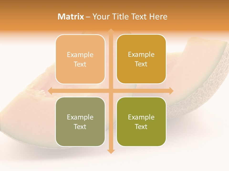 Cantaloupe Juicy Healthy PowerPoint Template