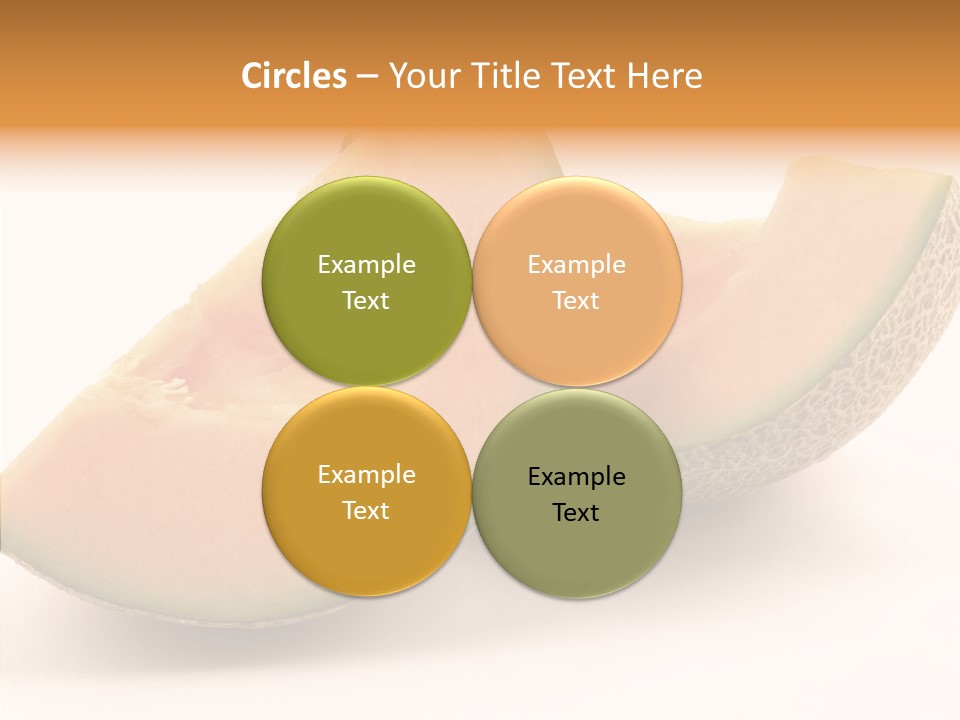 Cantaloupe Juicy Healthy PowerPoint Template