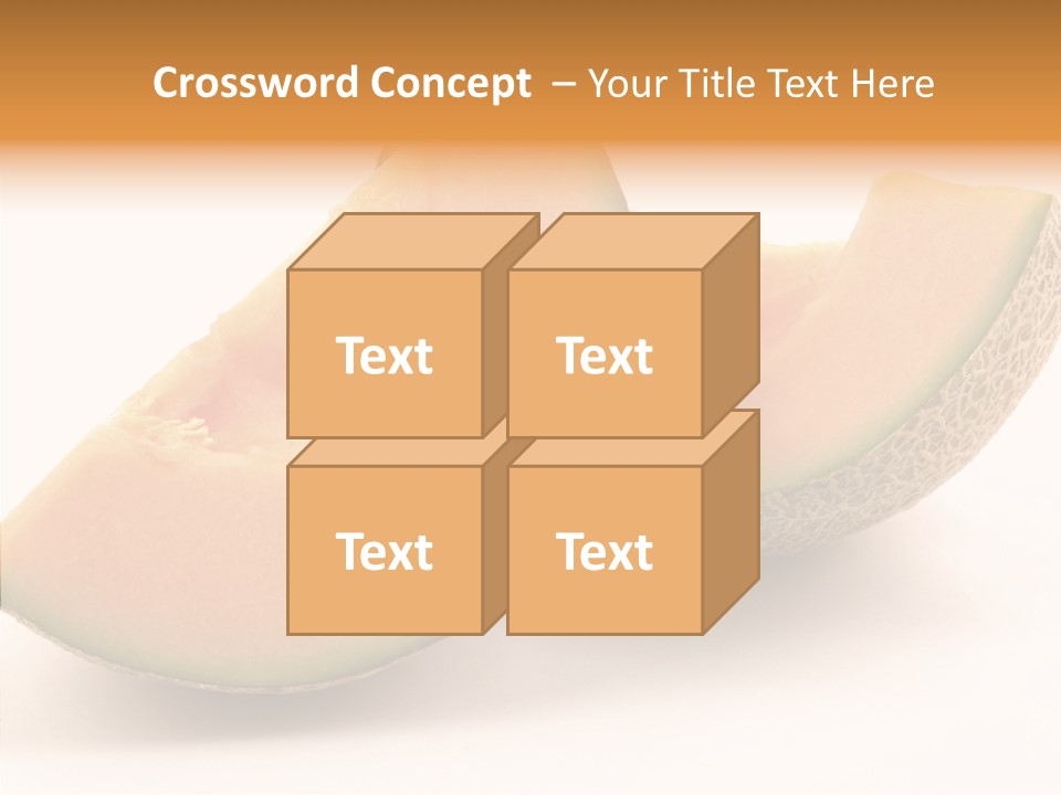 Cantaloupe Juicy Healthy PowerPoint Template