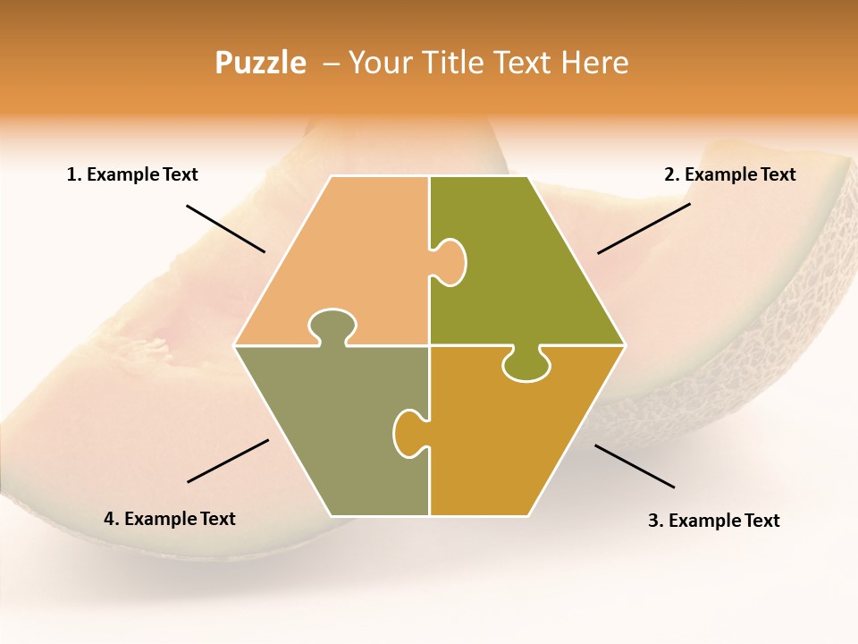 Cantaloupe Juicy Healthy PowerPoint Template