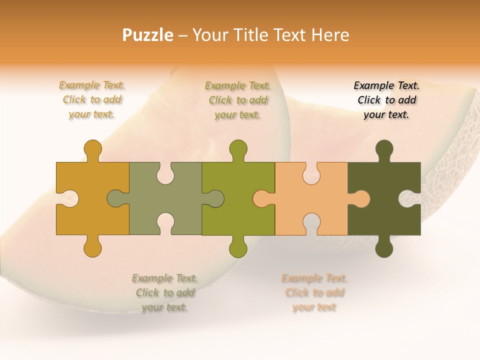 Cantaloupe Juicy Healthy PowerPoint Template